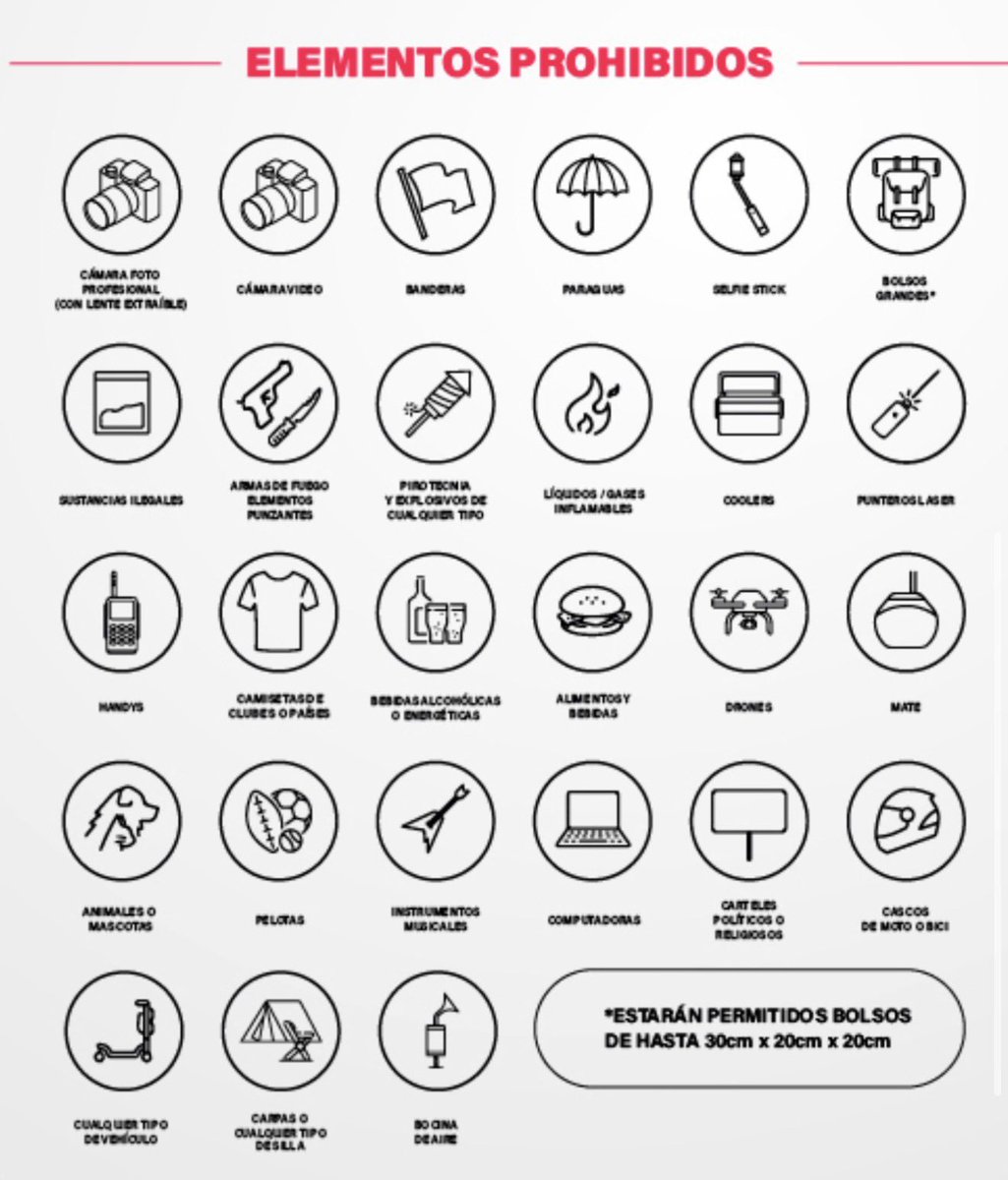 stlwithbangtan's tweet photo. Estos son los elementos prohibidos OFICIALES para el show de bts!! https://t.co/PBxtZsNtnb