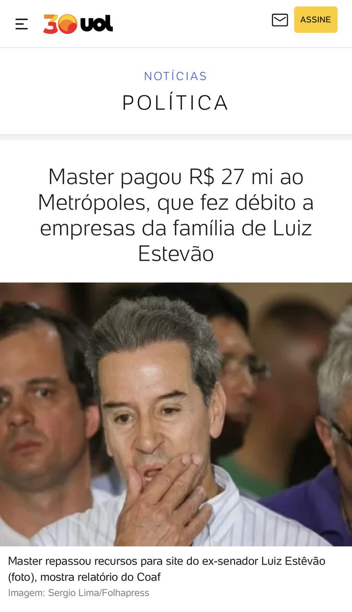 drpaulofaria22's tweet photo. Quem acreditar no que é publicado pelo METROPOLES, precisa urgente de atendimento psiquiátrico, e uma bela PEIA com cinto de couro.

Oh jornalzinho de gente mentirosa e que auxilia o “sistema”.

Mamadores do Master.

27 milhões de motivos para TOTAL DESCREDIBILIDADE.

https://t.co/kWtFXA96Wq