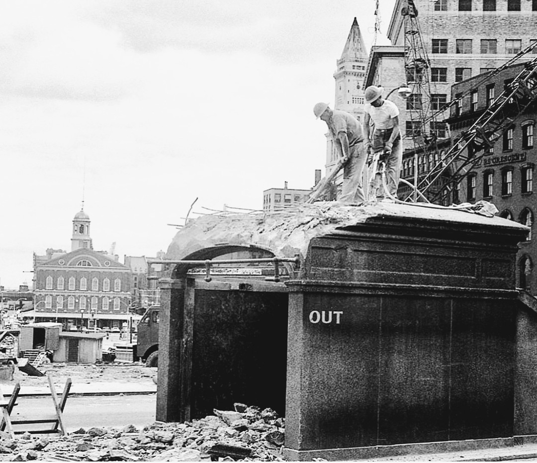 MM89Bertha's tweet photo. Demolition of the Scollay Square subway stop early 1960s https://t.co/tIF55Cc7ZE