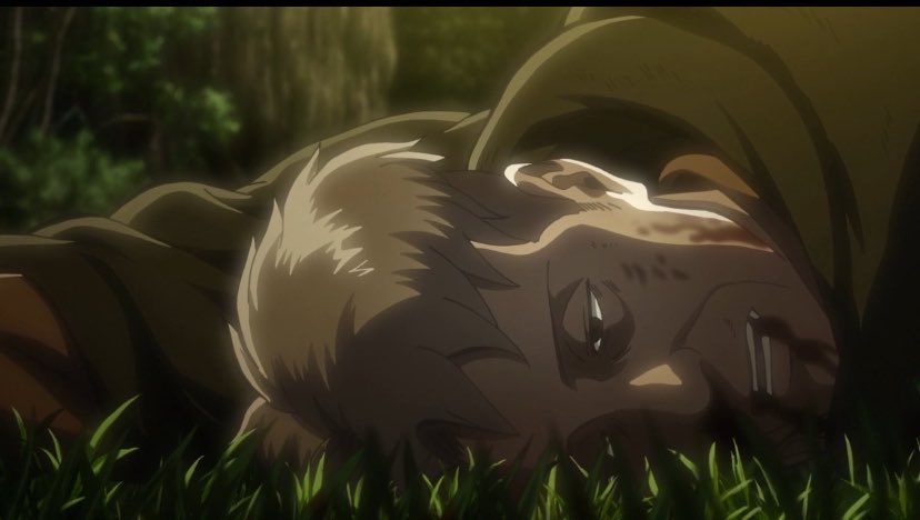 seesb9's tweet photo. 13 Years Ago

R.I.P Levi Squad 😢

Female Titan destroy Levi Squad like they were nothing? That scene still hurts. https://t.co/Z5qo3c4Nww