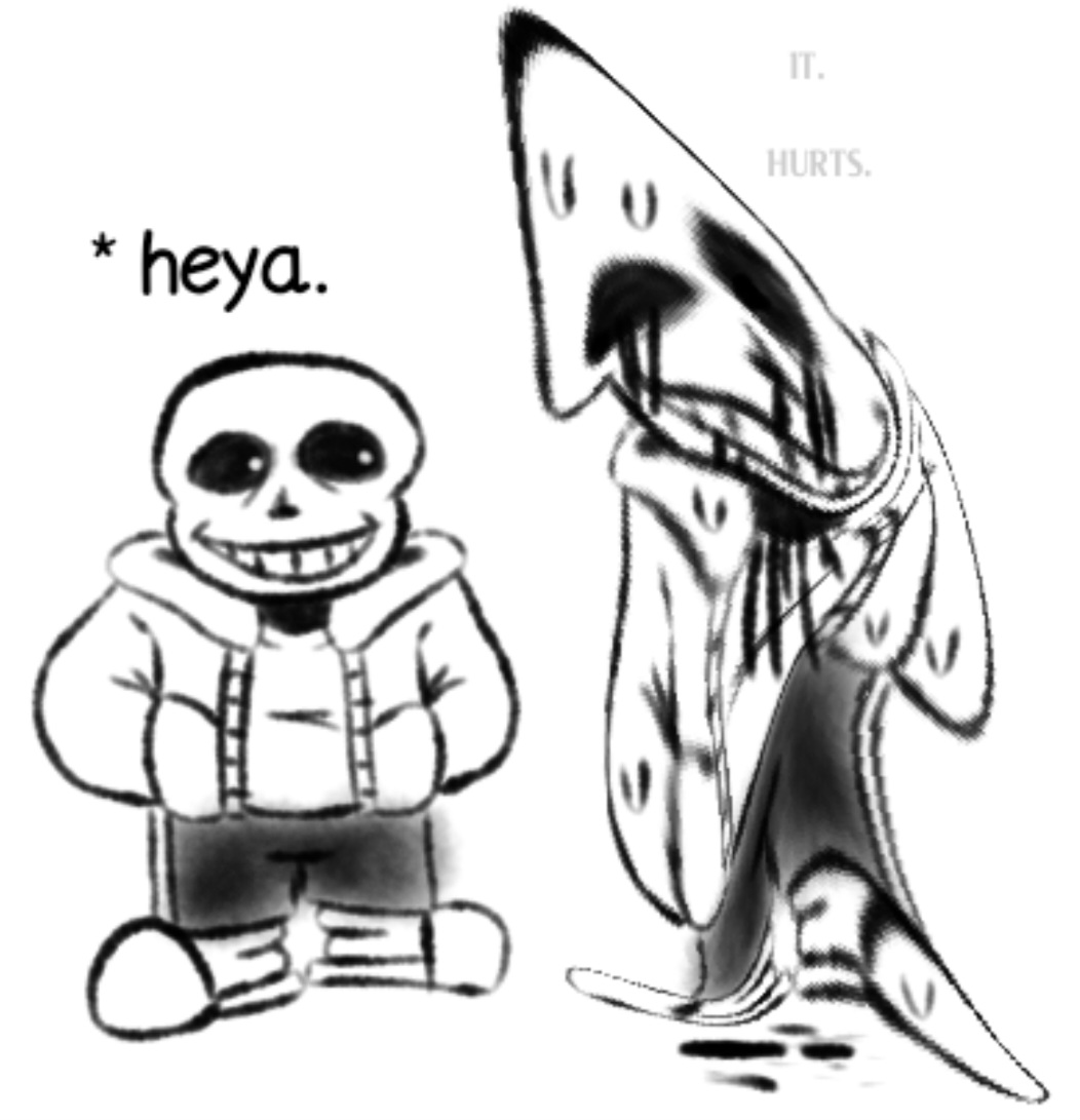 not_Builderman's tweet photo. How to greet a fellow Sans!

Step 1: Say hello!
Step 2: Ask him how he's doing!
Step 3: it hurts.
               it hurts.
               it hurts.
               it hurts.
               it hurts.
               it hurts.
               it hurts.
               it hurts. https://t.co/n8zsjk2Yj1