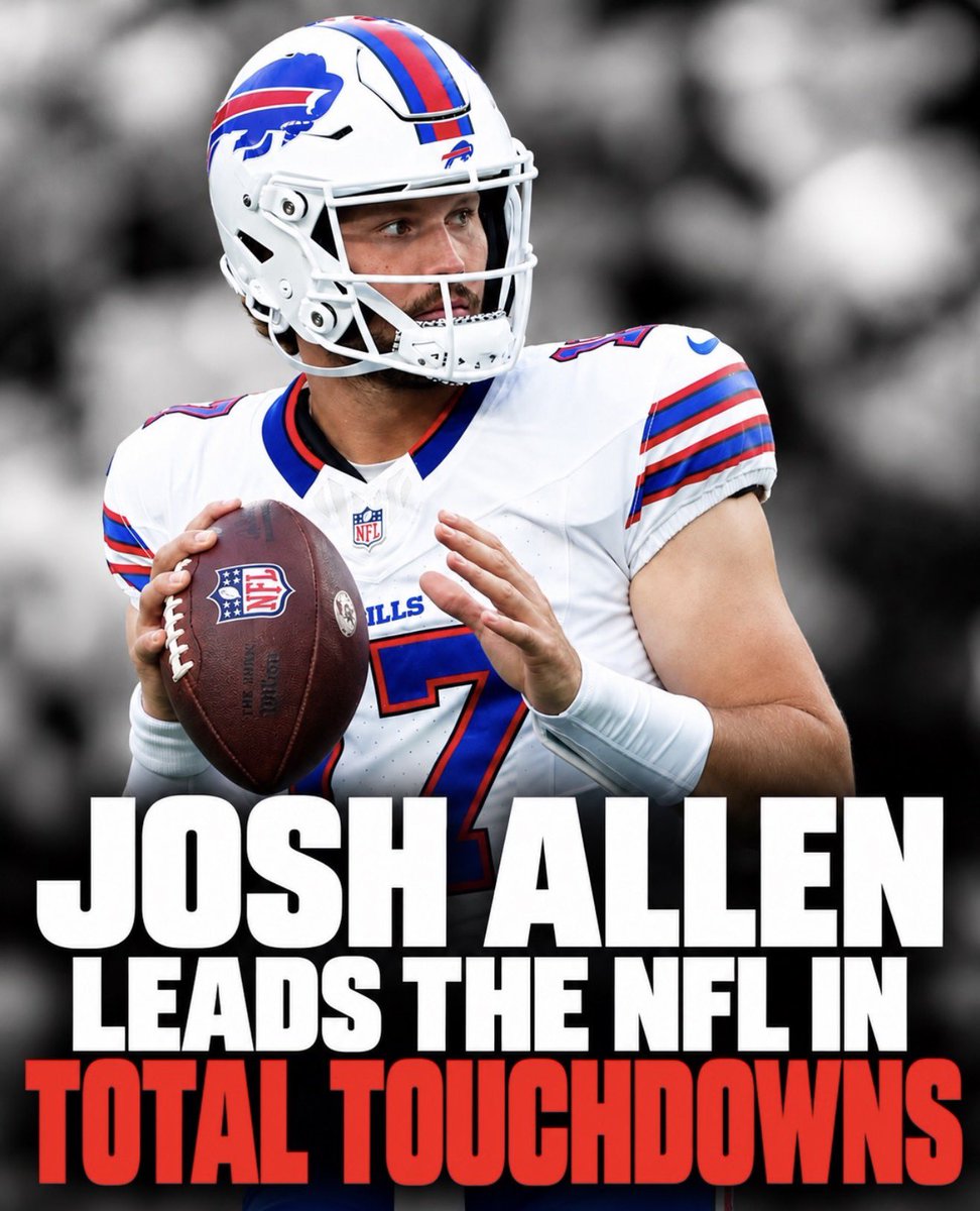 BuiltInBuffalo_'s tweet photo. 𝗗𝗜𝗗 𝗬𝗢𝗨 𝗞𝗡𝗢𝗪?: Josh Allen leads the NFL IN TOUCHDOWNS!

#Bills | #GoBills | #BillsMafia https://t.co/rhbH0s3W8E