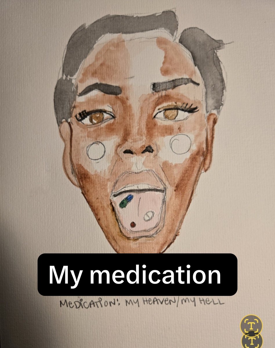 tayQuiet's tweet photo. My medication for schizophrenia and bipolar saved my mind , but gave me horrible side effects like 130lb weight gain. https://t.co/o4iAVxgSw7