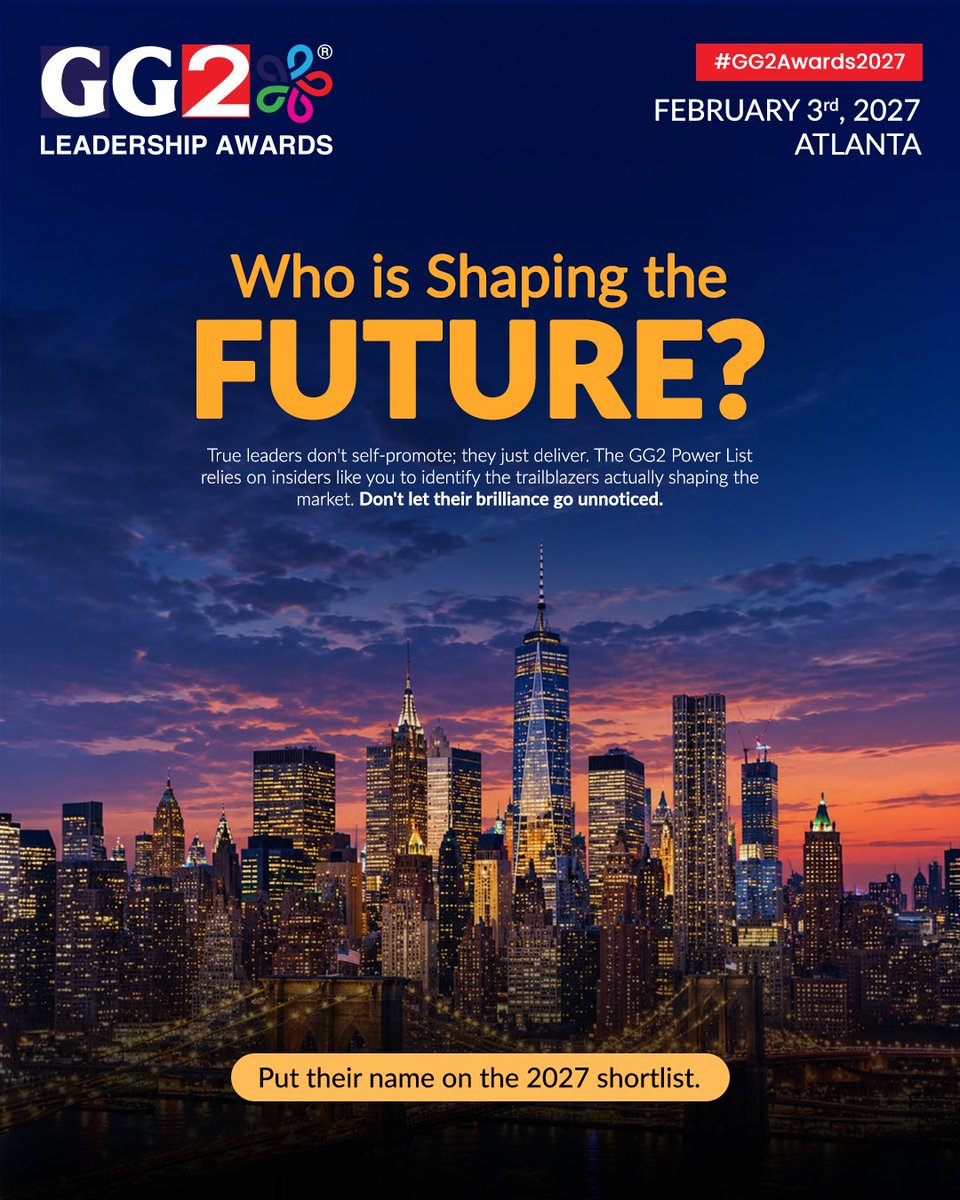 GG2_Awards_'s tweet photo. Great leadership deserves recognition! Celebrate the visionaries and changemakers making a difference across industries and communities at the GG2 Leadership Awards 2027.

Know a leader who deserves the spotlight?
Nominate now: https://t.co/nyyw3WJqaM

#GG2Awards2027 https://t.co/VMz5scda35