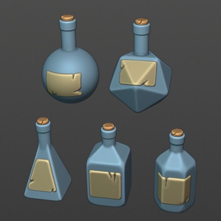 enolasherlock08's tweet photo. Five shapes one label style
Everything an alchemist’s shelf needs
#GameDev #3DArt #PropArt #LowPoly https://t.co/BoEt5wnDVi