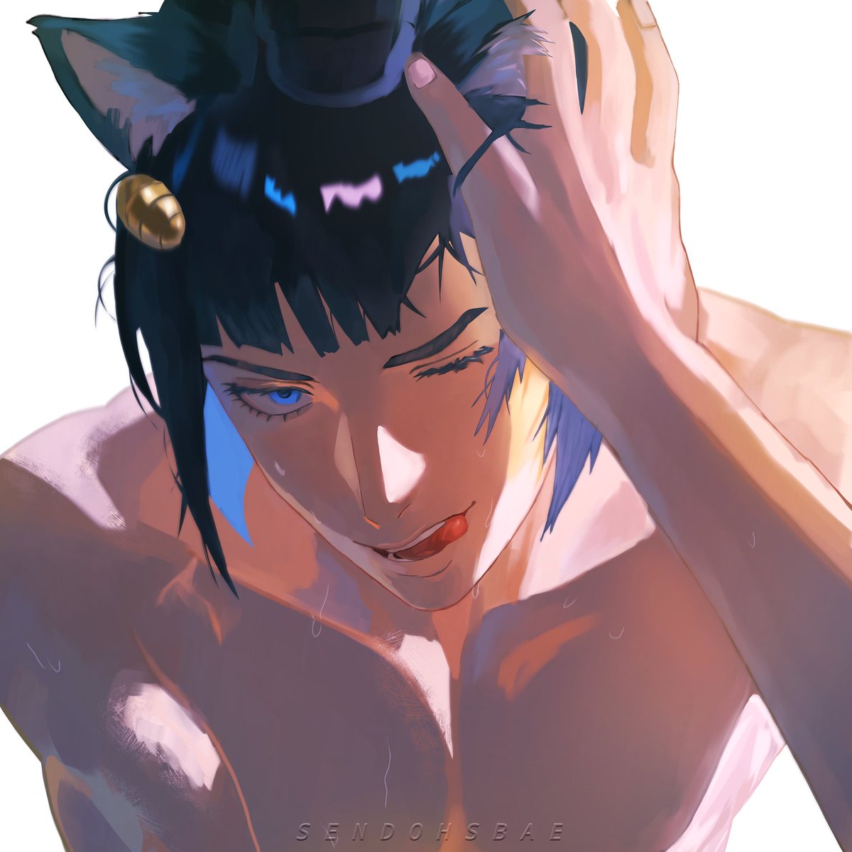 sendohsbae's tweet photo. Catboy bruno #jjba #fanart https://t.co/RUYlaRh2JE