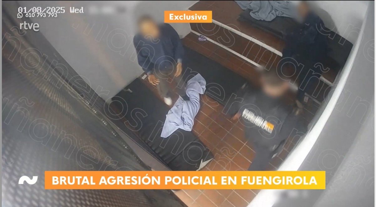 Juanjo_de_akkad's tweet photo. No hay mayor ciego que el que no quiere ver. Es lo que tiene cuando se filtran los videos de los calabozos. Me gustaría saber cuál protocolo indica que hay que darle una paliza a los detenidos y pisarles la cabeza contra el suelo. https://t.co/TGIQlnKWAF