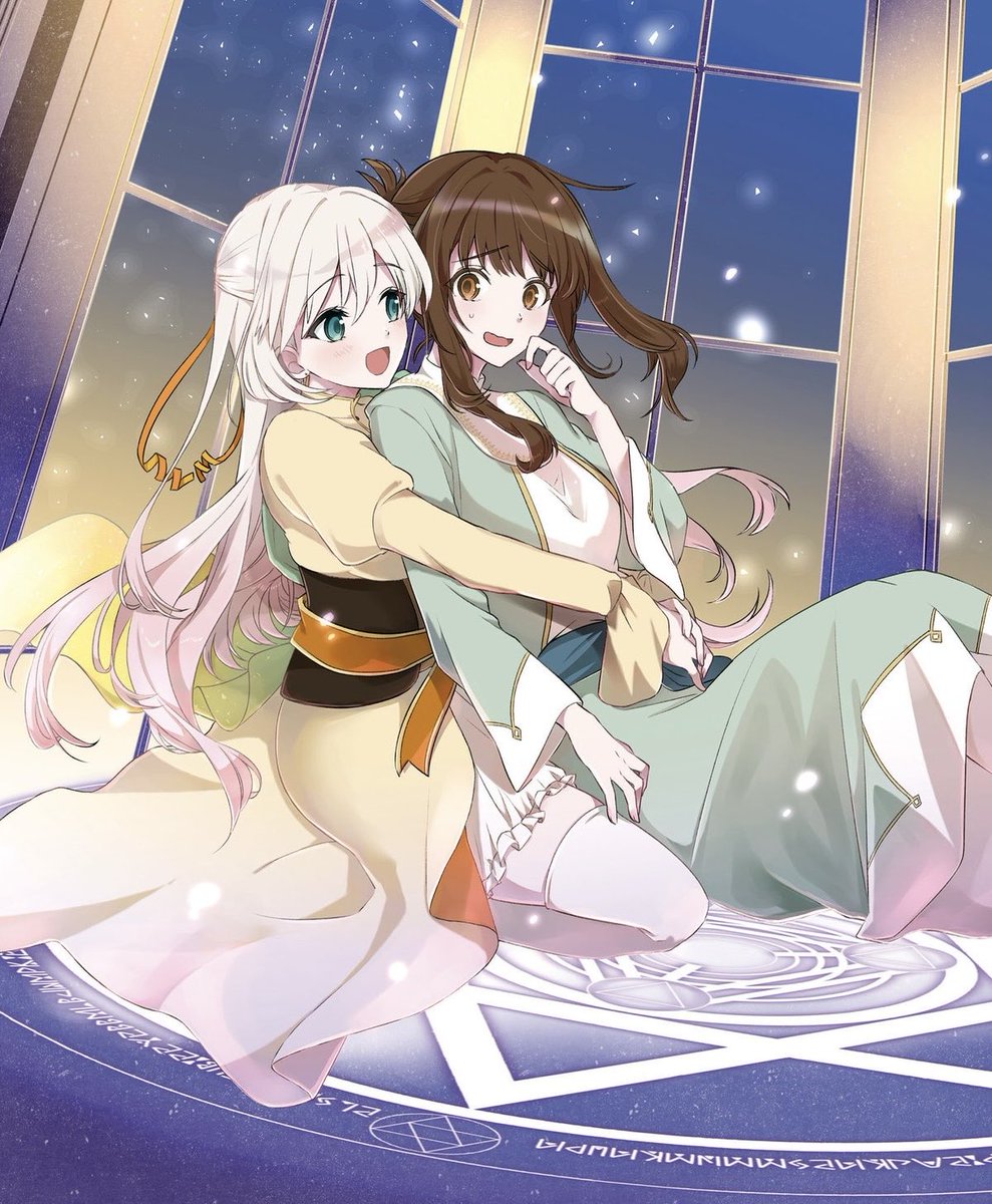true0bIue's tweet photo. new fantasy isekai yuri with young adults was licensed by kodansha!! 

'powerless with you' is about a saintess and a princess who are both failures yet are destined to bring peace to the country https://t.co/NKbtL7Kovp