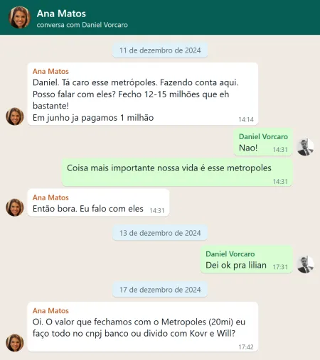 ThiagoResiste's tweet photo. BOMBA ATÔMICA!!! Vorcaro pagou R$ 20 milhões ao METRÓPOLES e tinha contato direto com a CEO do site (Lilian)!!

Ele EDITAVA as matérias do portal da maneira que queria!!

METRÓPOLES = FAKENEWS VENDIDOS https://t.co/5htsE9sbuZ
