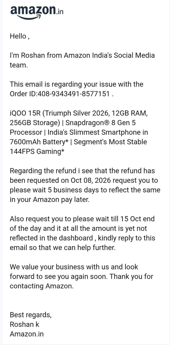 ARCHANASARjx's tweet photo. Made me wait the whole day as promised, but still NO resolution! Lender closed the loan on Oct 8, yet @AmazonIN keeps giving fake timelines and excuses. Stop harassing customers with false promises. Fix this glitch now!
@AmazonHelp #AmazonPayLater @add_axio https://t.co/FbiPhO2drW