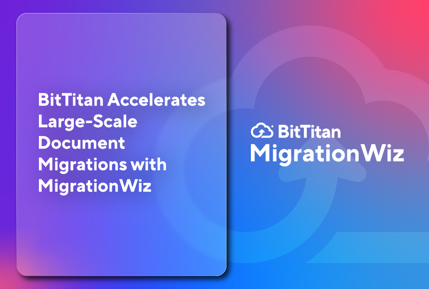 BitTitan's tweet photo. Our latest MigrationWiz enhancements deliver 3 to 5 times greater document migration throughput, helping MSPs and IT teams move hundreds of gigabytes or even terabytes of files and folders faster and with greater predictability.

Read more on our blog: https://t.co/bdhUMDgDMV https://t.co/Ab6QBmwPcV