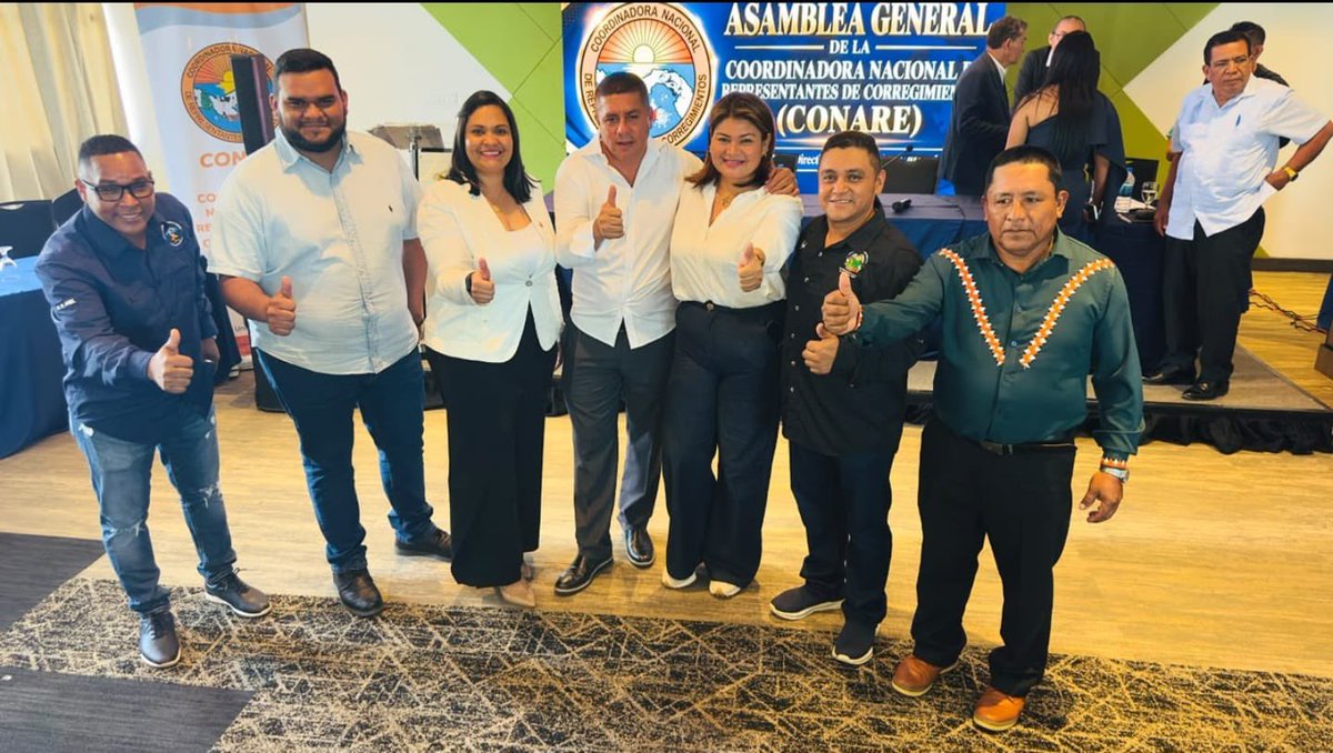 PRDesPanama's tweet photo. Felicitamos a nuestros compañeros H.R. Aníbal Alba y H.R. Yohana Saldaña, por su elección como presidente y tesorera, respectivamente, de la Coordinadora Nacional de Representantes (CONARE).

Les deseamos éxitos en estas nuevas responsabilidades, con la confianza de que su gestión contribuirá al fortalecimiento de los gobiernos locales y al trabajo en beneficio de las comunidades de todo el país.

¡Enhorabuena, compañeros!