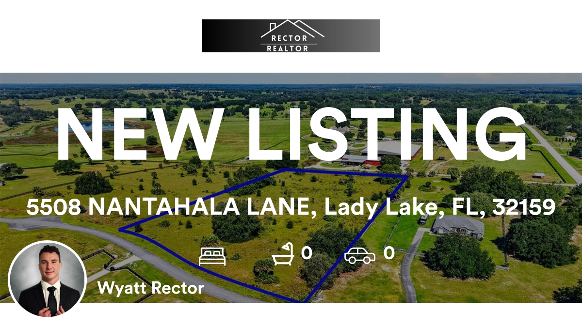 WyattRector's tweet photo. 📍 5508 NANTAHALA LANE, Lady Lake, FL, 32159

My latest listing on RateMyAgent.
NAR 260506922
https://t.co/IvG9rWGACa

...
#ratemyagent #realestate https://t.co/QamhoYm6Fp