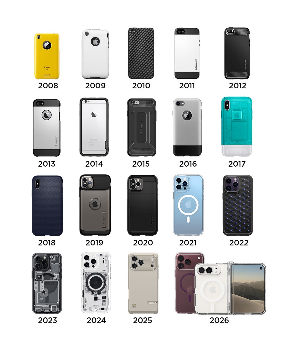 spigen's tweet photo. do you remember your first phone case? https://t.co/rjrgSHJOGN