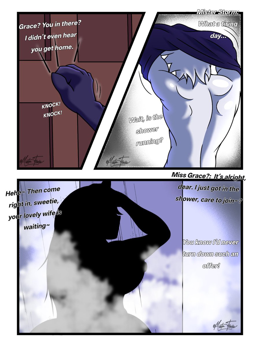 FredericoC10383's tweet photo. "A surprise after a long day at work~"

This is a commission together my friend @Stromcrowwo! Part 2 will be on his profile, go check it out!

#Fpe #FpeOC #Nsfw #Comic https://t.co/b8RJmxpSC4