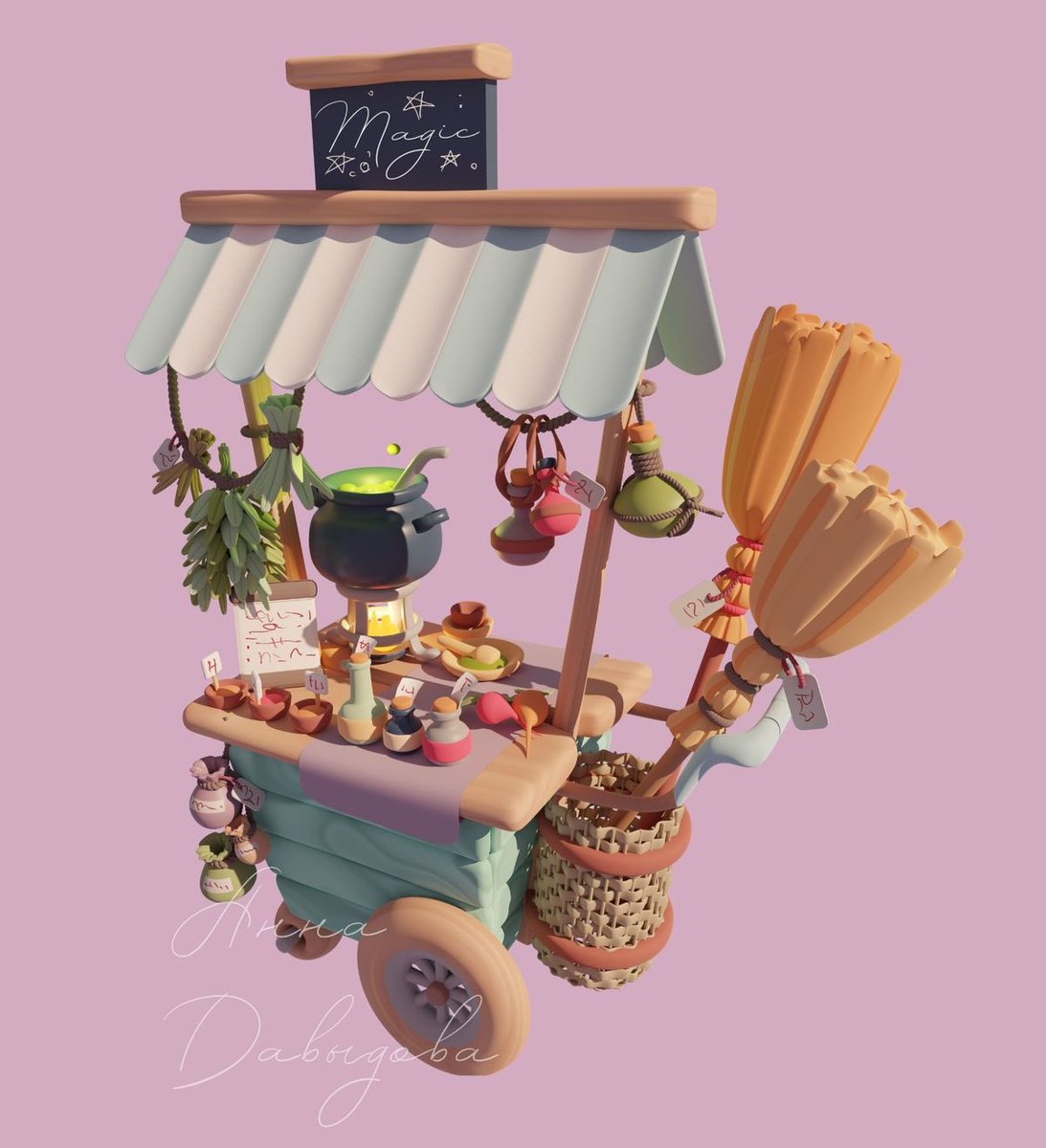 enolasherlock08's tweet photo. A tiny traveling shop that sells
Spells instead of snacks.
#3DArt #GameDev #PropArt #StylizedArt https://t.co/mr9QPvVFHr