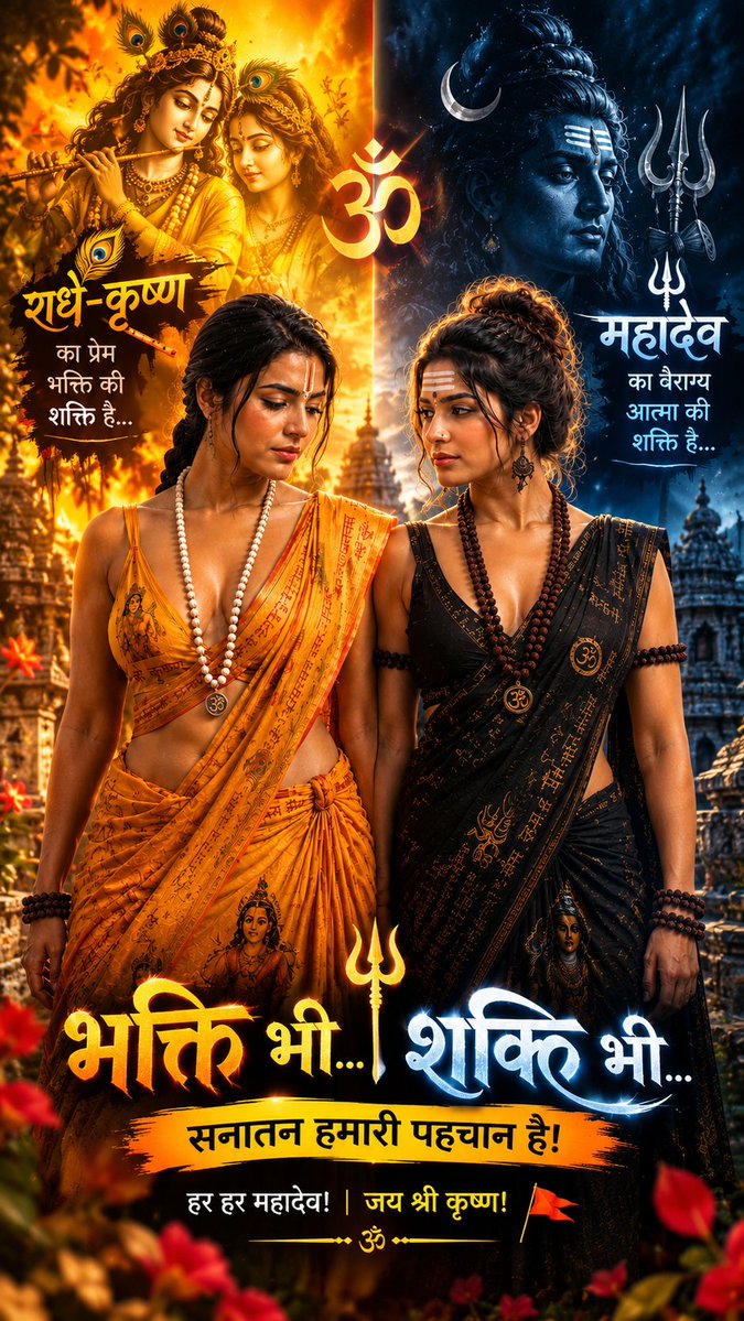 sonamsinghzoip's tweet photo. 🔥 भक्ति भी, शक्ति भी! 🕉️🚩
सनातन सिर्फ परंपरा नहीं, हमारी पहचान है। 🙏 https://t.co/Bge1cqPC6w