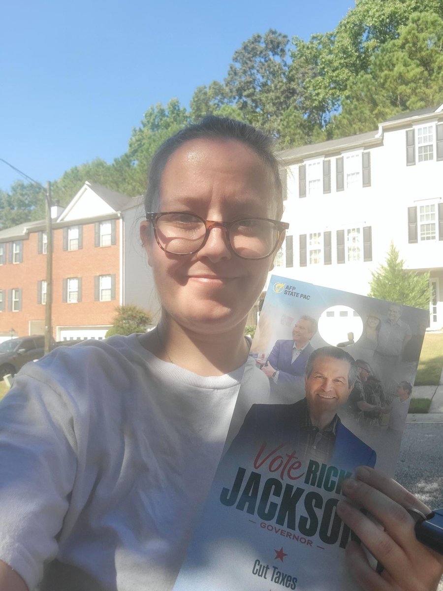 AFPGeorgia's tweet photo. It’s game time! From Savannah to Ellijay, the AFP State PAC is knocking across Georgia today to help elect Rick Jackson for Governor! Great work guys! #gapol https://t.co/s6r70Whheg