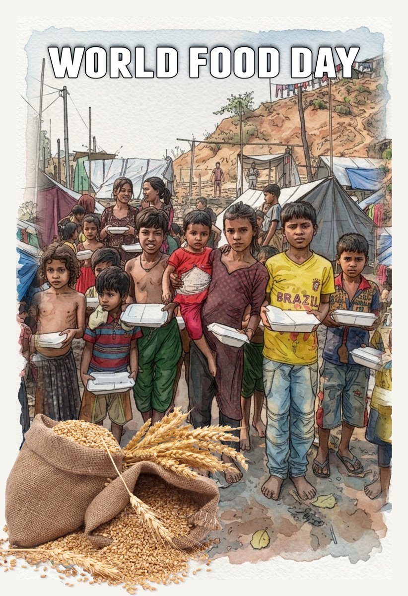 Arindam_And_I's tweet photo. "The world grows enough food for all, yet 645 million still go hungry."
On World Food Day, let's remember: ending hunger isn't about scarcity - it's about access.
Conflict, climate, and cost keep plates empty.
Reliable, affordable, nutritious food for every table is within reach. https://t.co/FsSv7Wlb8n