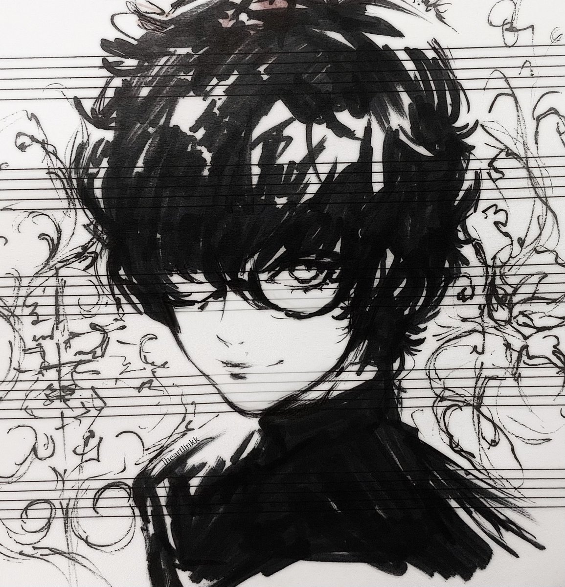 iheartlinkk's tweet photo. Ren Amamiya sketch https://t.co/mY6XTO5YyM