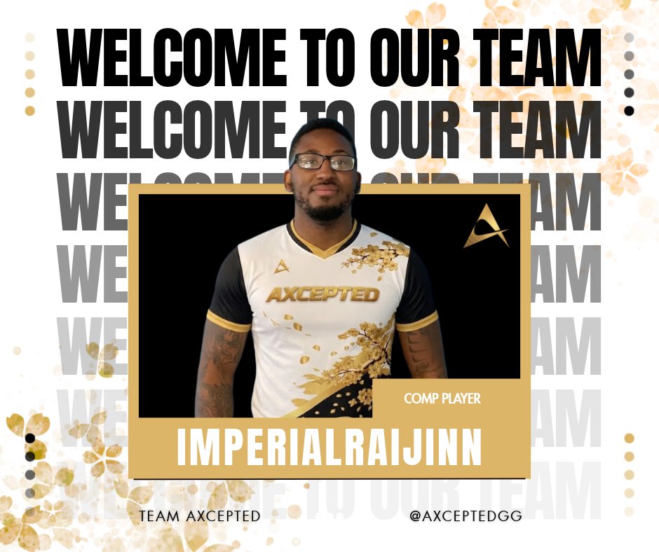 AXCEPTEDGG's tweet photo. Welcome our first comp player!

@ImperialRaijinn 

#axcepted #team #Community

@_BubblesBoom_
@Clayton7ujt
@RealWilzy
@Moonstonesakura
@scousecarrie
@SoarDogg
@Lozzy_boz96
@Ama200x
@KayPlayz05 
@xXREZz15gaming https://t.co/ALB7PHG2Uk