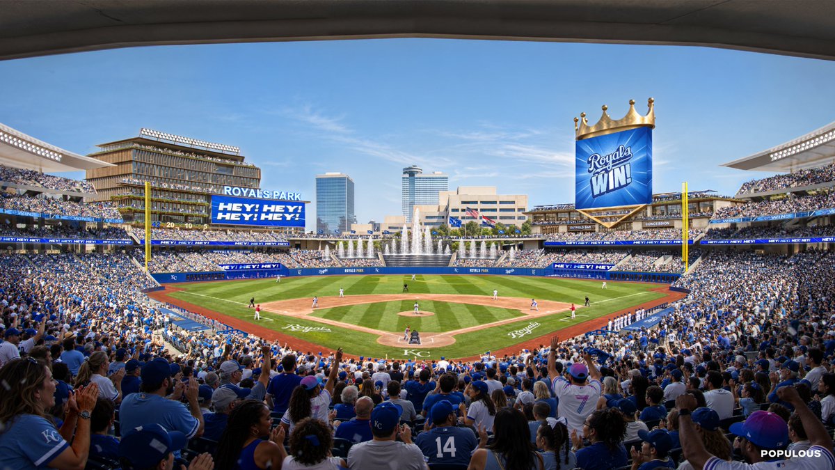 Royals's tweet photo. A new crown jewel for Kansas City is taking shape. https://t.co/OBhk4xeZ88