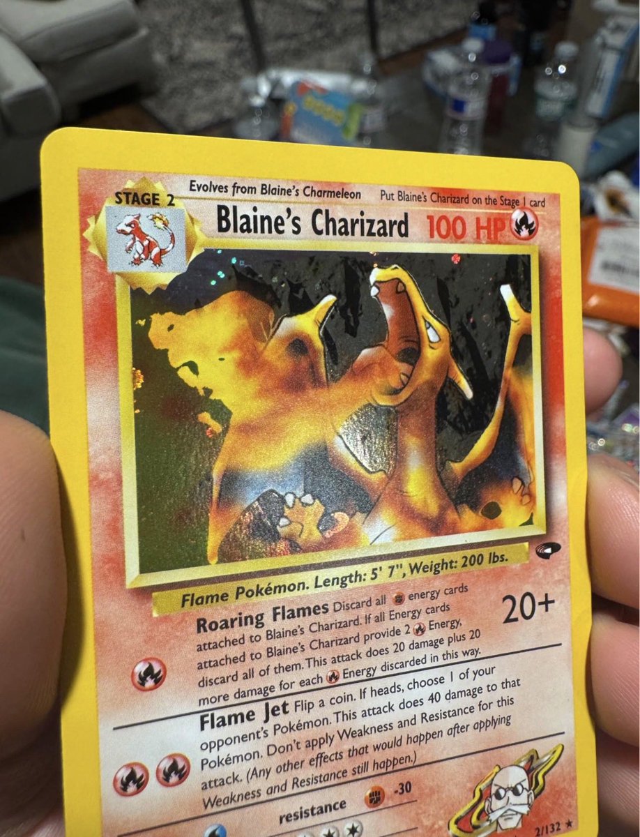 Rafsonsolana's tweet photo. 2000 Pokemon Gym Challenge Blaines Charizard Holo just hit the shop at solana:5i21UkuLPaTiCqrSrF7vs6KEo1Vb1T1RWC5tdrbmpump 

Will throw this in our upcoming gacha machine 🖤🕹️

https://t.co/bkGwGmwZxZ @solana 

#cards #Pokémon #tcg https://t.co/SvvYvzHbwn