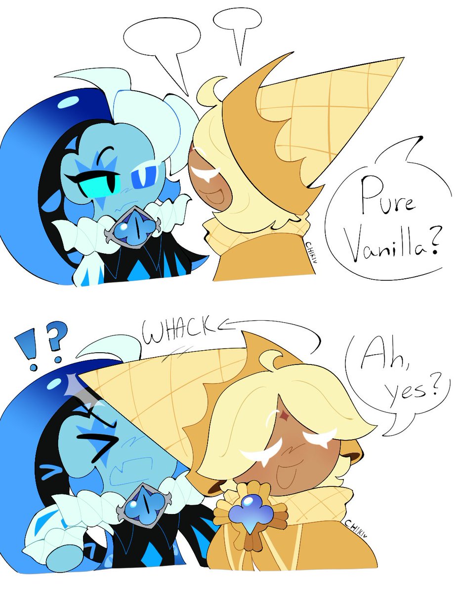 carrowcookie's tweet photo. pure vanilla's hat problem #cookierunkingdom https://t.co/4FEYCH0D9F