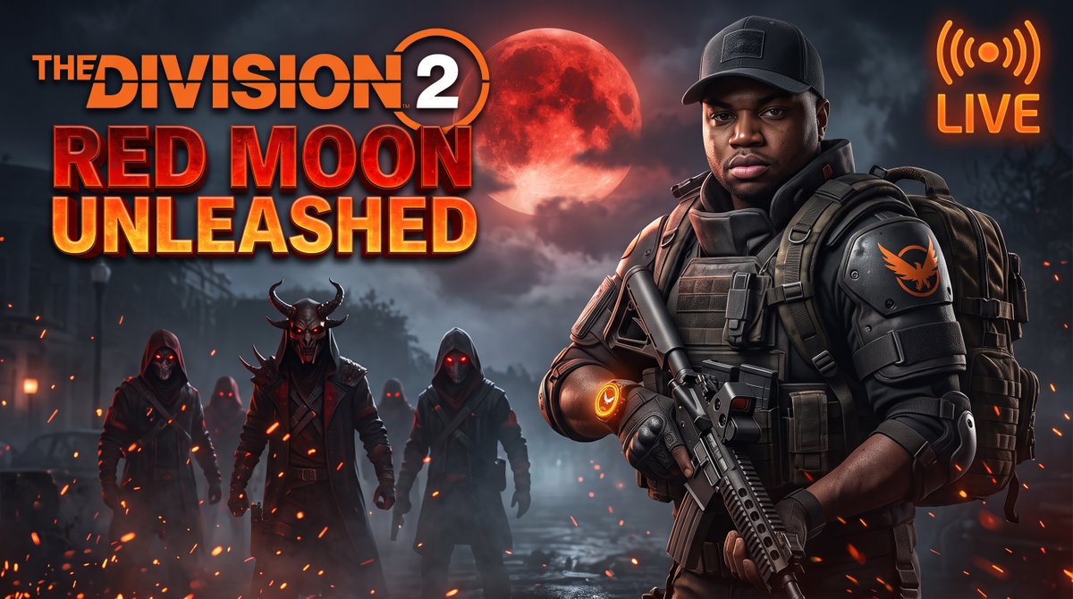 AlfDaMvpLIVE's tweet photo. CHASING EXOTIC DROPS! 🌕🔴🔥
Back on The Division 2 for Red Moon Unleashed! Apparel is nearly done—now we're hunting down the Prima Donna, Steel & Sons, and a god-roll Vertigo LMG!
Pull up and kick back 👇
https://t.co/dQHzqPImTl
#Division2 #TheDivision2 #RedMoonUnleashed https://t.co/2RREd5ECKc