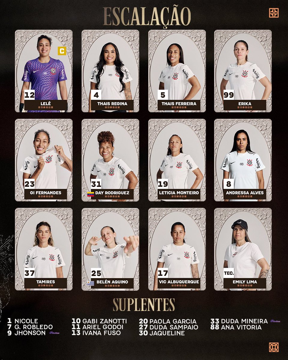 asbrabas's tweet photo. #AsBrabas estão escaladas!🙅🏽‍♀️

#SCCPxCOL #LasBrabasEnQuito #VaiCorinthians https://t.co/OqrsN8vGTt