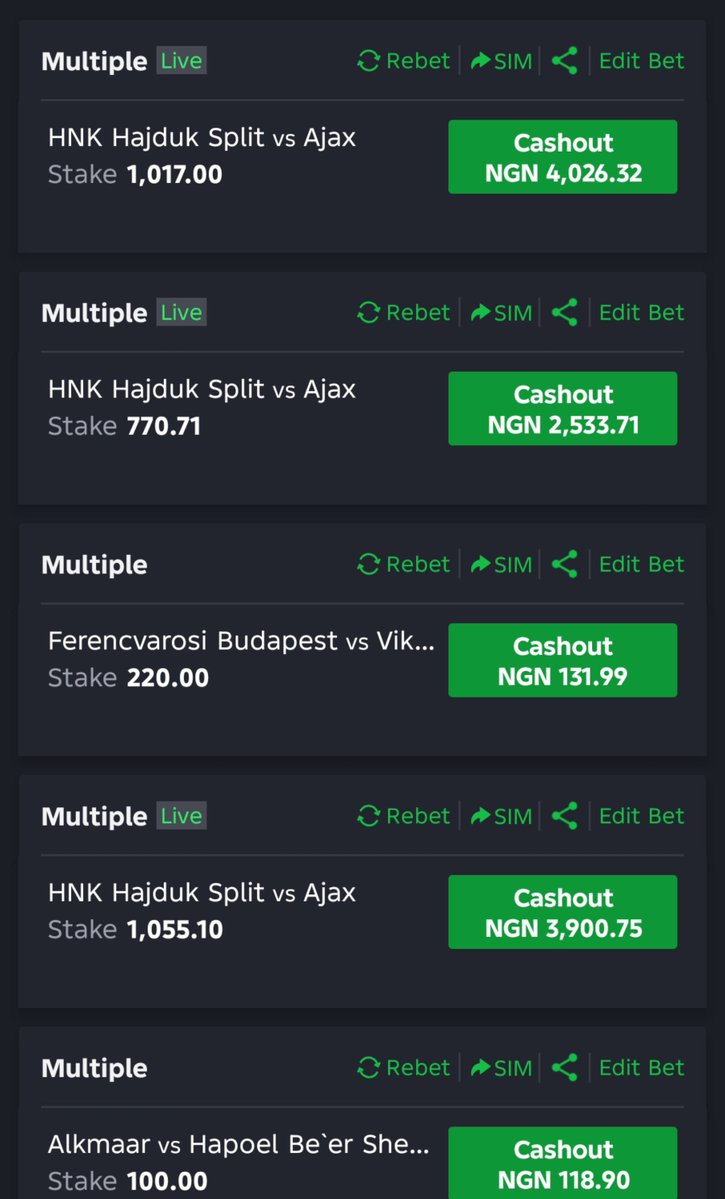 SlimNazi's tweet photo. Cashout be like water, abeg make 8pm games go well abeg. https://t.co/v3xadtgHD5