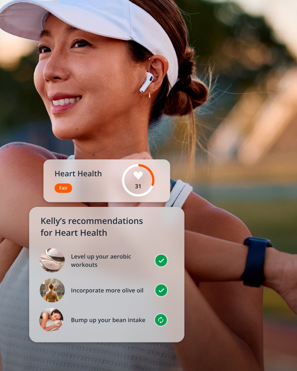 InsideTracker's tweet photo. Clear health advice, tailored to you.

Your body is unique, &amp; your #healthplan should be too. 

By grounding your recommendations in your actual biomarker data, we take the friction out of building lasting habits—giving you a clear, science-backed roadmap to feel your best. ✨ https://t.co/MIeYTP0srL