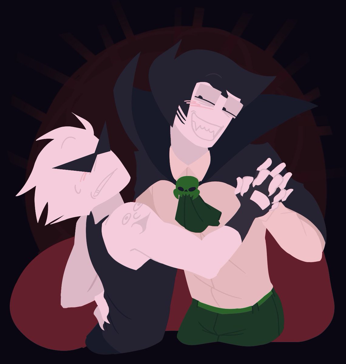 scar_v0's tweet photo. jake is vampire. spooky https://t.co/F6waTSpGKh