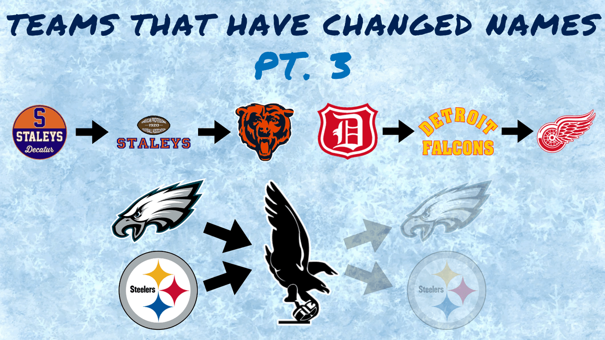 PenguinNote67's tweet photo. Let's continue with the Teams That Have Changed Names Saga

#DaBears 
#LGRW 
#FlyEaglesFly 
#HereWeGo 
#Quakes74 https://t.co/U883wqEKx6
