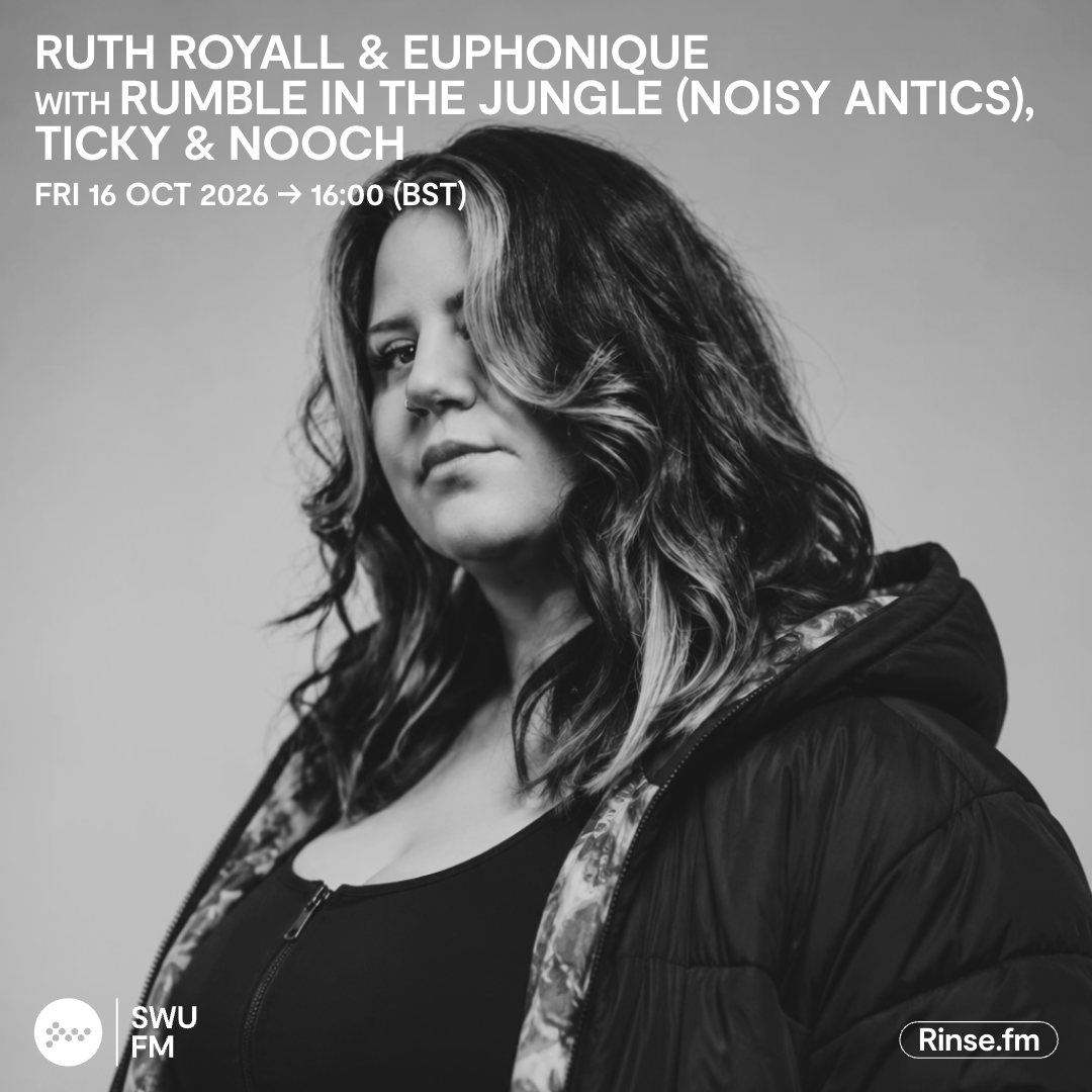 SWUFM's tweet photo. Live it's: Ruth Royall & Euphonique with Rumble In The Jungle (Noisy Antics), Ticky & Nooch
https://t.co/zBWxXSh8Yz #SWUFM https://t.co/CSXixDamXO