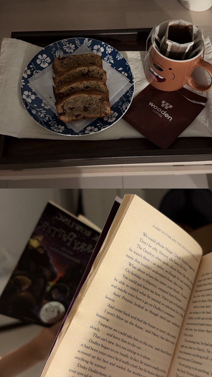 Ronyy311's tweet photo. cosy nights🍂🍂

مسويه Banana bread  و اقراء هاري بوتر ⭐️⭐️ https://t.co/H5rkCfWLy4
