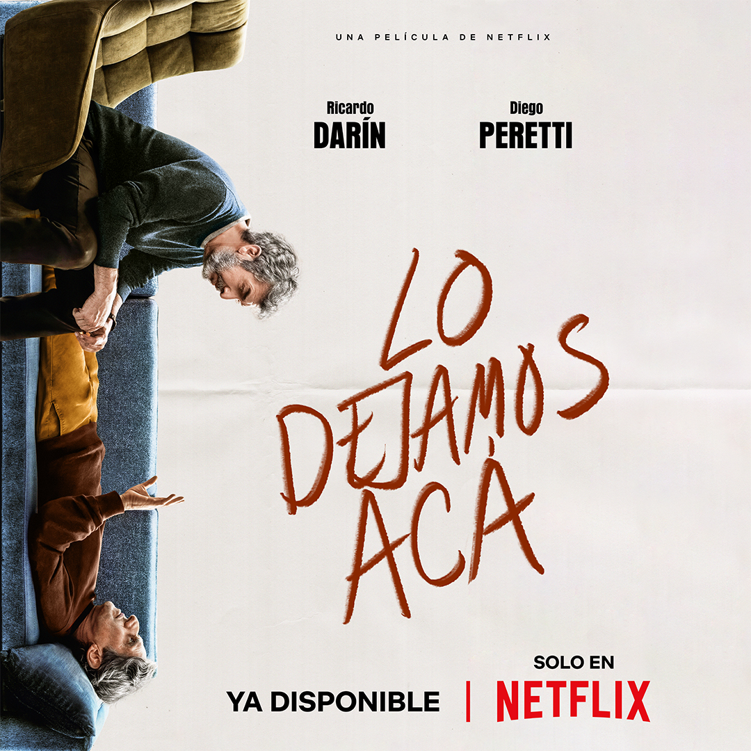 CheNetflix's tweet photo. Darín, Peretti y un diván. Lo dejamos acá, un planazo antes de que empiece la película. Ya está disponible en Netflix.