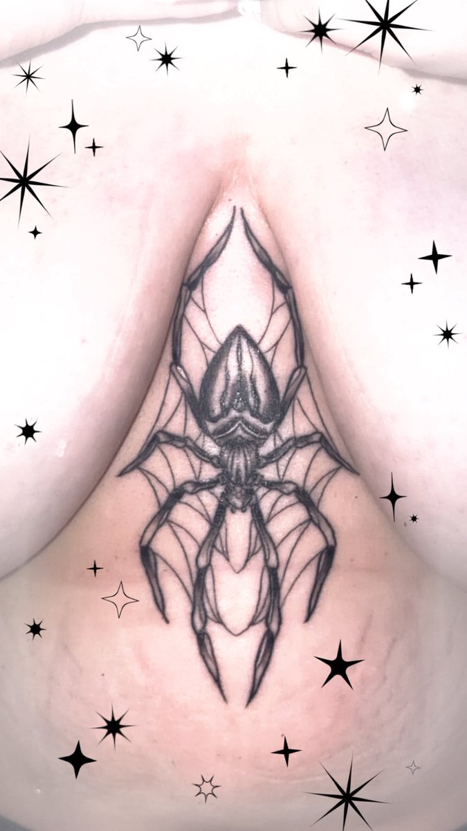 indezirewetrust's tweet photo. Bunny needs more tattoos.. but for now here’s my newest 🕷️🙈 https://t.co/nCRa3O4Lpt