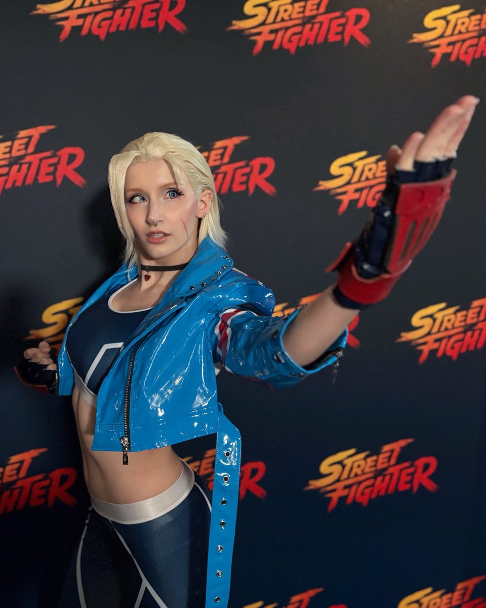 purrblind's tweet photo. I was invited to the advanced screening of @streetfightermovie in Toronto last night, &amp; had sooo much fun!!! I’m a lifelong fan of the series &amp; was so excited to get asked to see the film early- so ofc I threw on my SF6 cammy cosplay for the occasion ♡
#StreetFighterMovie https://t.co/FYUMqMps3U