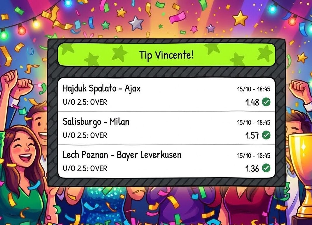 andreasorbello's tweet photo. BOOM! 💥 Quella tripla "sul filo delle emozioni" si è trasformata in un capolavoro!
3 su 3, tutte prese! Serata perfetta di calcio e divertimento. ✅✅✅
Chi ha seguito il consiglio? 😉💰
#TipVincente #Cassa  #UEL #UECL #EuropaLeague #ConferenceLeague #Bolla  #EuropeanFootball https://t.co/byQOQj8uaB