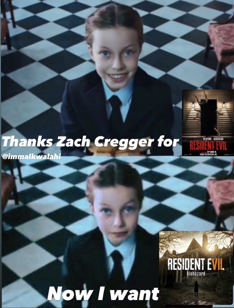 immalkwalahi's tweet photo. I want zach cregger to do resident evil 7 movie and don’t forget to call Chandler Riggs https://t.co/L3OX2IbTo1