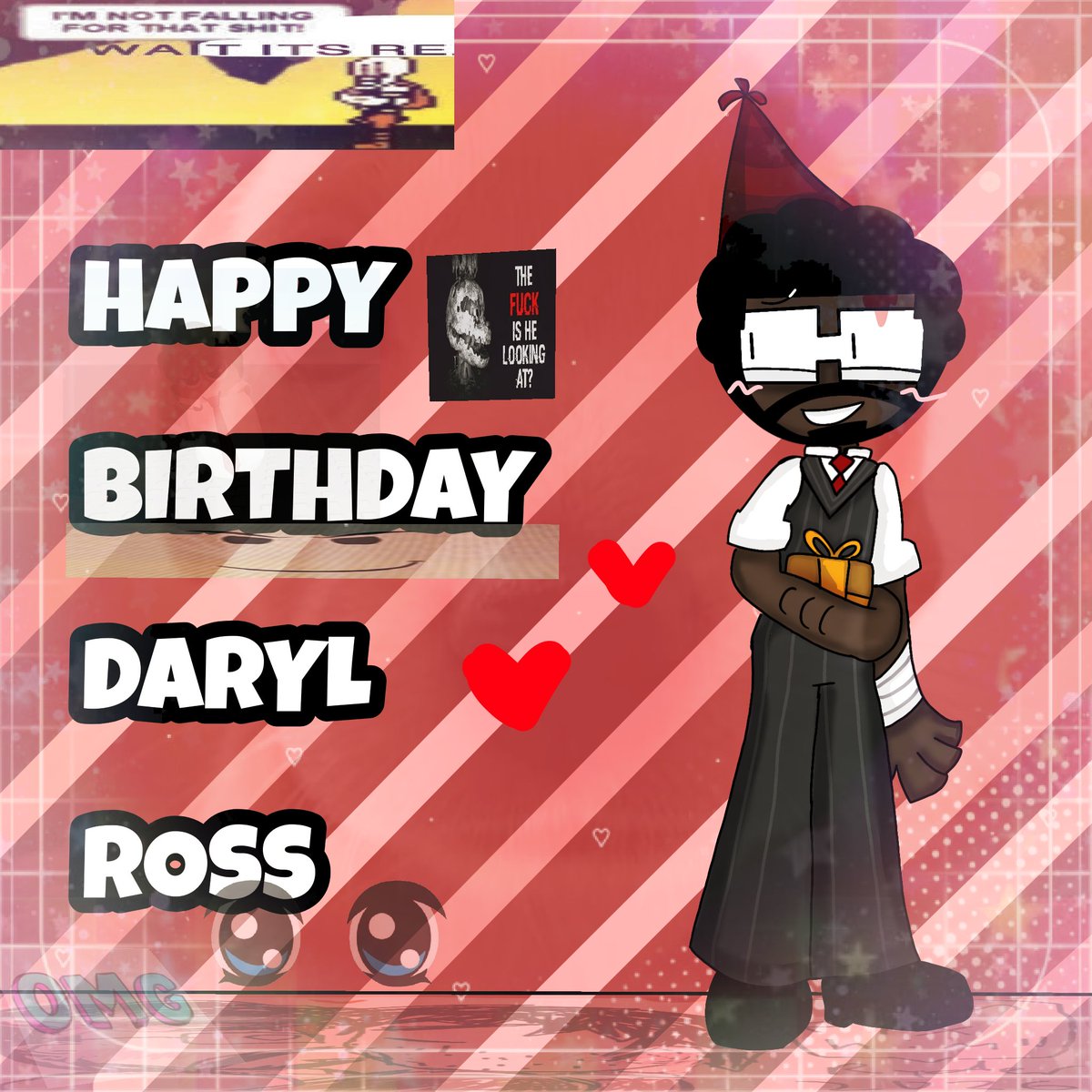 NostrianoX's tweet photo. Happy birthday art to the one and only: DARYL ROSS!!! (Totally didn't draw this today....) #daybreak #birthday https://t.co/veTHsNd4or