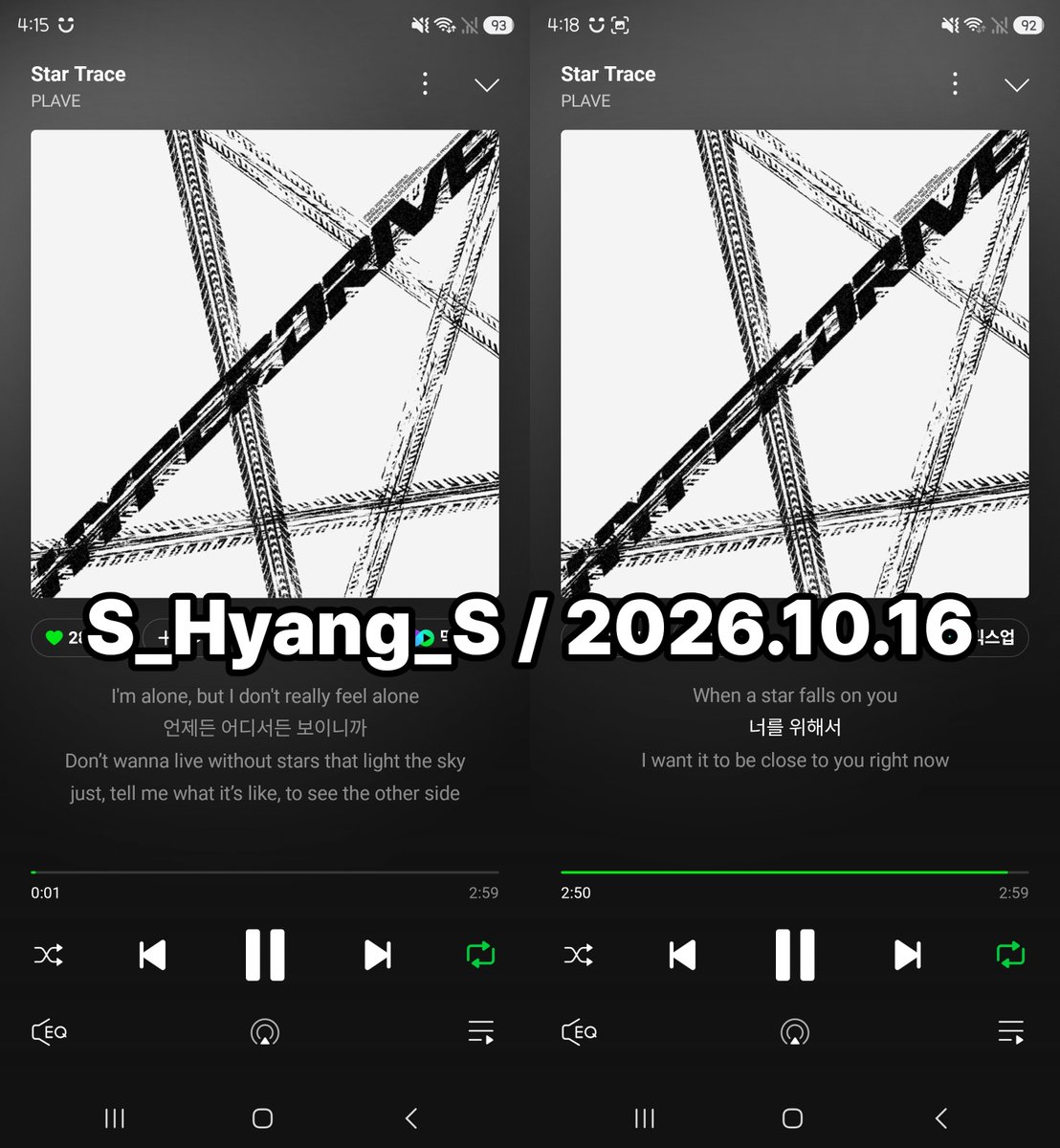 S_Hyang_S's tweet photo. #PLAVE_StarTrace_STREAMING #HYPERDRIVE 
04:00~😪✨️ https://t.co/pNnhyIOcbD