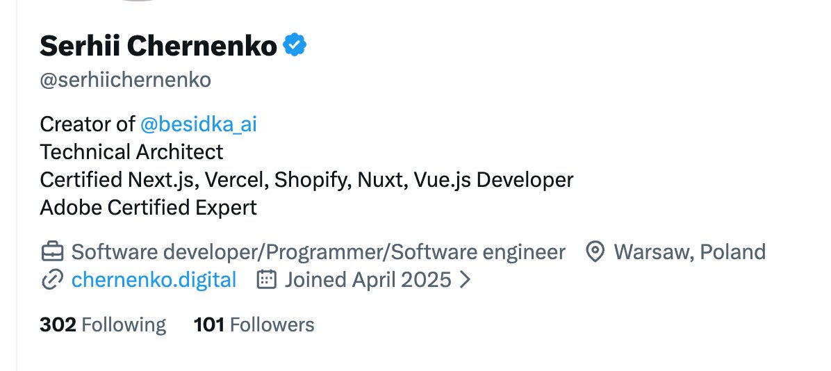 serhiichernenko's tweet photo. I had only 47 followers and wasn't particularly active at X over the whole year. I have x2 today only since I started trying. Outstanding. Welcome each of you. One hundred friends first. Many amazing connections today https://t.co/g3nnADr2Ll