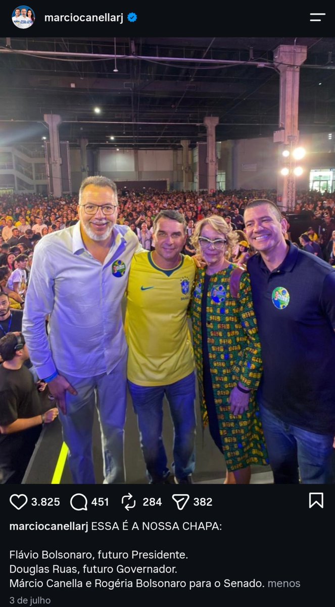 desmentindobozo's tweet photo. Na foto abaixo vemos Márcio Canella, preso hoje pela PF apontado como o articulador de grupo criminoso que movimentou 7,6 BILHÕES em lavagem de dinheiro, abraçado com Flávio Bolsonaro, a mãe do Flávio e o governador eleitor do RJ, Douglas Ruas. https://t.co/eaA9S8phWj