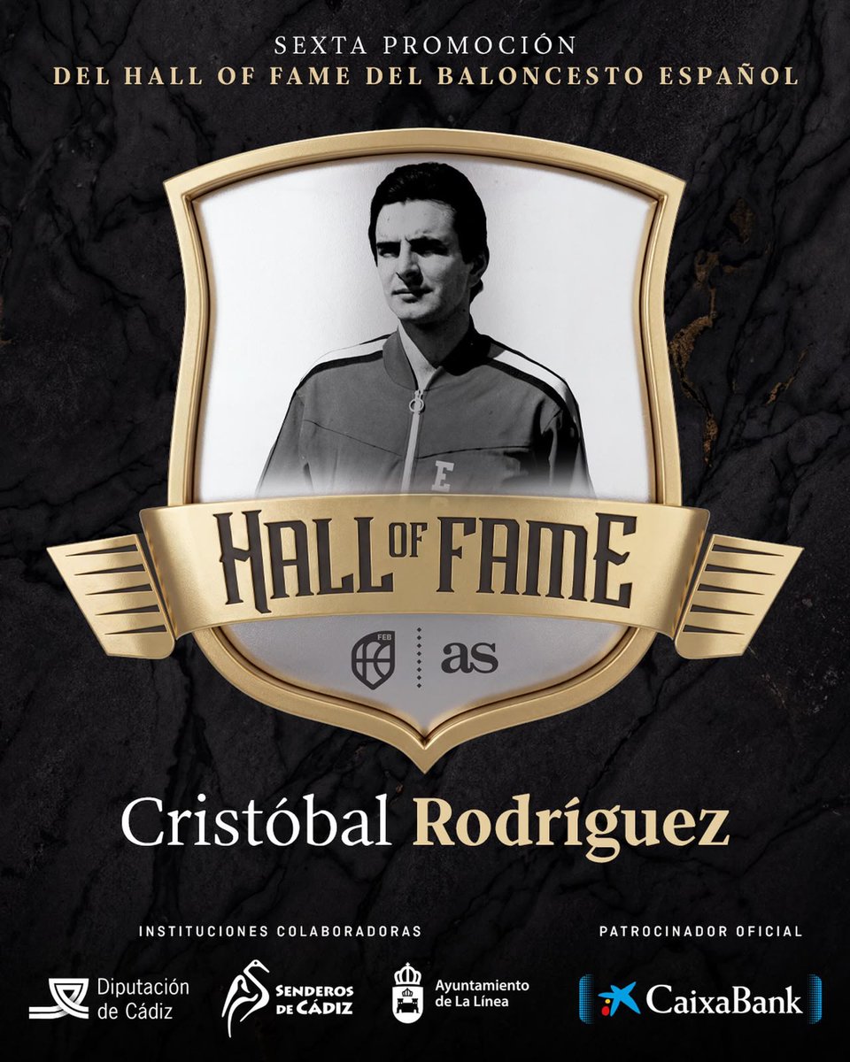 BaloncestoESP's tweet photo. ๐๏ธ #HoFBaloncestoEspaรฑa2026 | Internacional con #LaFamilia, lo ganรณ todo con el @RMBaloncesto ๐
Un PรVOT deque se convirtiรณ en un MรDICO ๐
๐ ๐๐๐๐๐๐๐๐๐๐ ๐จโโ๏ธ
๐ฟ Cristรณbal Rodrรญguez ๐ฟ
@diarioas | #SomosEquipo https://t.co/LoPqLrsUOs
