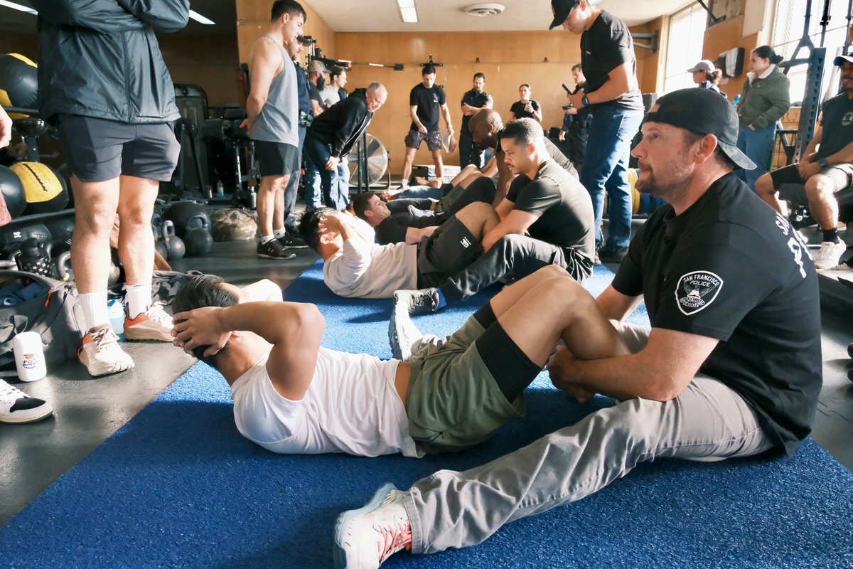 SFPD's tweet photo. Strength, speed, and teamwork. 💪

Officers from across the SFPD competed in this year’s Ironman competition, with @SFPDCentral taking the win!

Highlights included 4.70 miles at a 5:40/mile pace and 38 reps of a 225-lb bench press.

Congrats to everyone who competed! https://t.co/VOxU7CHcIO