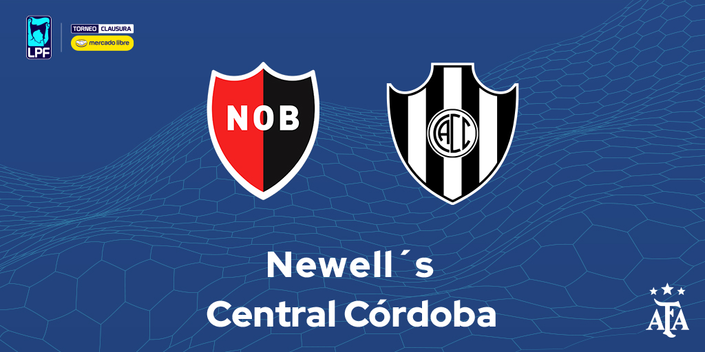 afa's tweet photo. 🏆 #TorneoMercadoLibre Clausura 2026
🗓 Fecha 13
⚽ Newell’s – Central Córdoba
⏱ 19.00
🧑‍⚖️ Hernán Mastrángelo https://t.co/i3BLBOEDz1