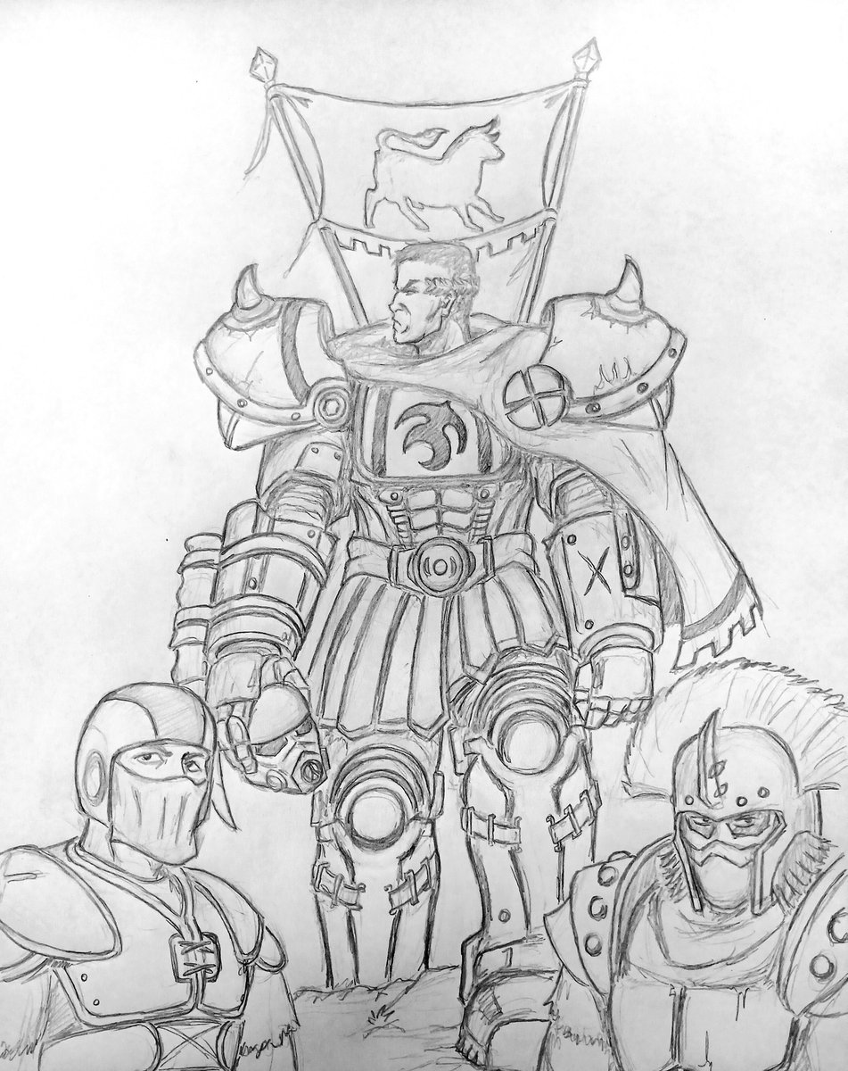 WastelandMan77's tweet photo. I've always liked the concept of a legion power armor. 

One of my OC's, the governor of Colorado, Crassus. https://t.co/5TA2rvgY8M