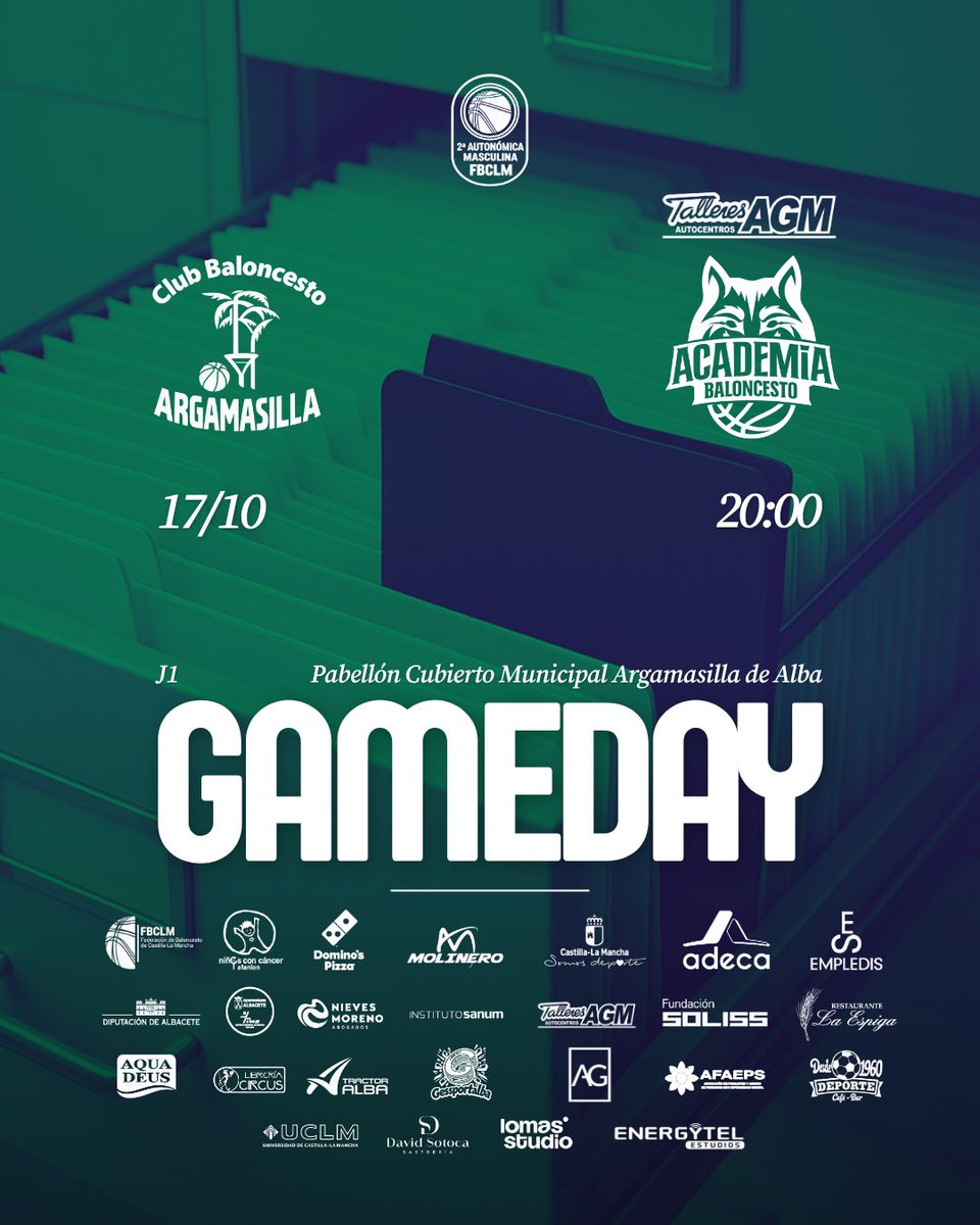 LaAcademiaAB's tweet photo. EMPIEZA EL PLAN 📂💚

Hemos desclasificado los archivos y tenemos LA CLAVE🔑.

Empezamos el camino en la segunda autonómica de @fbclm 

🤝 #talleresagm 
🆚 #cbargamasilla 
📅 17 de octubre
🕒 20:00 h.

¡Vamoos con todo!

#SomosLaAcademia #VamosLinces https://t.co/x7qw6BNctq